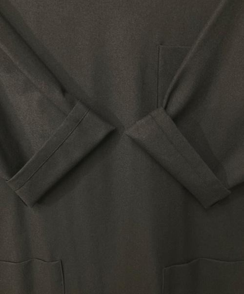 mizuiro-ind（ミズイロインド）mizuiro-ind (ミズイロインド) Vネックワンピース ブラック サイズ:Freeの古着・服飾アイテム