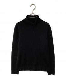 Zanone（ザノーネ）の古着「5ゲージウールソリッドタートルネックニット DV/SLIM FIT」｜ブラック