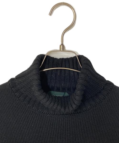 Zanone（ザノーネ）Zanone (ザノーネ) 5ゲージウールソリッドタートルネックニット DV/SLIM FIT ブラック サイズ:48の古着・服飾アイテム