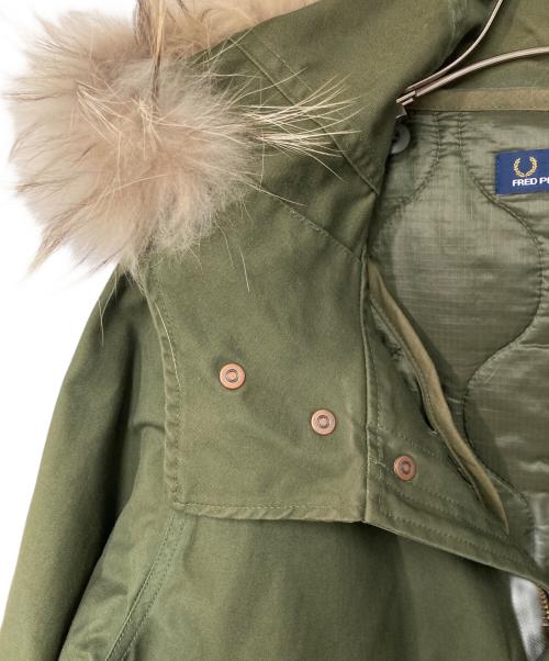 FRED PERRY（フレッドペリー）FRED PERRY (フレッドペリー) FISHTAIL PARKA オリーブ サイズ:M　チェスト92-100　身長175-185の古着・服飾アイテム