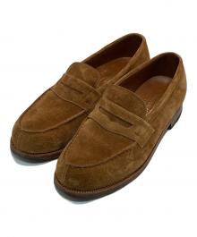 J.M.WESTON（ジェイエムウエストン）の古着「180 Beachnut Suede Calf Leather Loafer」｜ブラウン