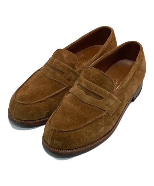 J.M.WESTON（ジェイエムウエストン）J.M.WESTON (ジェイエムウエストン) 180 Beachnut Suede Calf Leather Loafer ブラウン サイズ:5/Dの古着・服飾アイテム