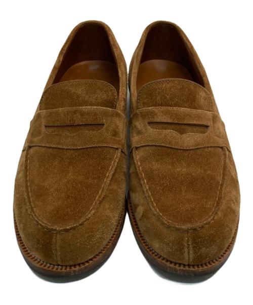 J.M.WESTON（ジェイエムウエストン）J.M.WESTON (ジェイエムウエストン) 180 Beachnut Suede Calf Leather Loafer ブラウン サイズ:5/Dの古着・服飾アイテム