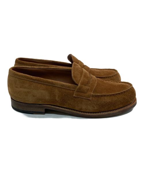 J.M.WESTON（ジェイエムウエストン）J.M.WESTON (ジェイエムウエストン) 180 Beachnut Suede Calf Leather Loafer ブラウン サイズ:5/Dの古着・服飾アイテム