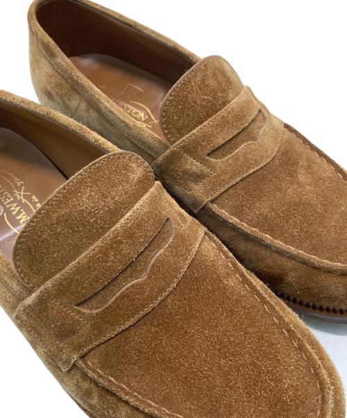 J.M.WESTON（ジェイエムウエストン）J.M.WESTON (ジェイエムウエストン) 180 Beachnut Suede Calf Leather Loafer ブラウン サイズ:5/Dの古着・服飾アイテム