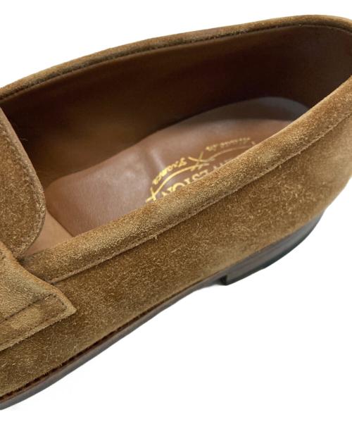 J.M.WESTON（ジェイエムウエストン）J.M.WESTON (ジェイエムウエストン) 180 Beachnut Suede Calf Leather Loafer ブラウン サイズ:5/Dの古着・服飾アイテム