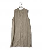 中川政七商店ナカガワマサシチショウテン）の古着「麻の高密度織 ワンピース」｜ベージュ