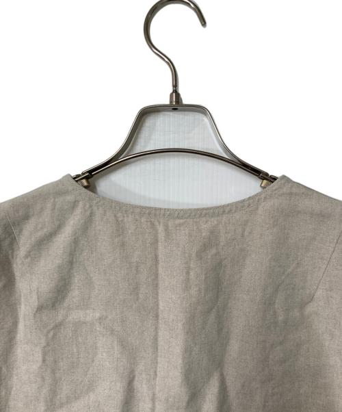 中川政七商店（ナカガワマサシチショウテン）中川政七商店 (ナカガワマサシチショウテン) 麻の高密度織 ワンピース ベージュ サイズ:FREEの古着・服飾アイテム