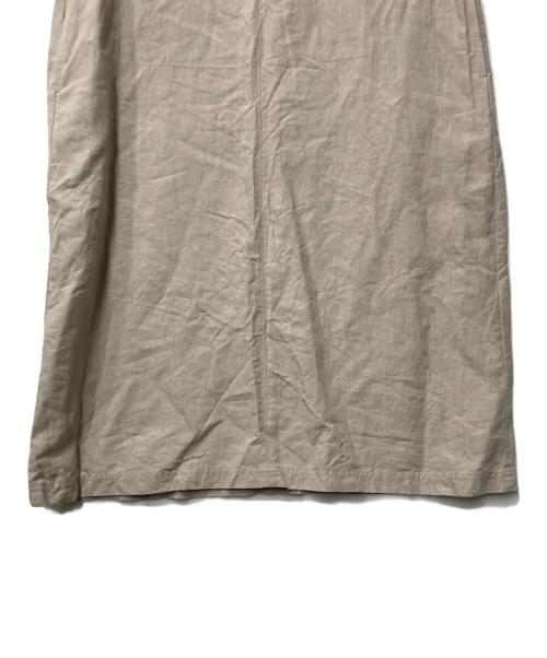 中川政七商店（ナカガワマサシチショウテン）中川政七商店 (ナカガワマサシチショウテン) 麻の高密度織 ワンピース ベージュ サイズ:FREEの古着・服飾アイテム