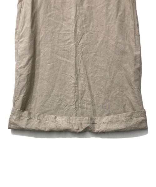 中川政七商店（ナカガワマサシチショウテン）中川政七商店 (ナカガワマサシチショウテン) 麻の高密度織 ワンピース ベージュ サイズ:FREEの古着・服飾アイテム