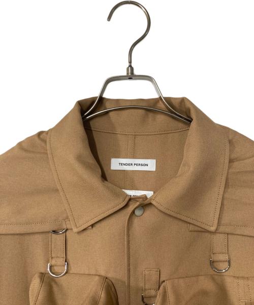 TENDER PERSON（テンダ―パーソン）TENDER PERSON (テンダ―パーソン) フーデッドブルゾン ブラウン サイズ:2の古着・服飾アイテム
