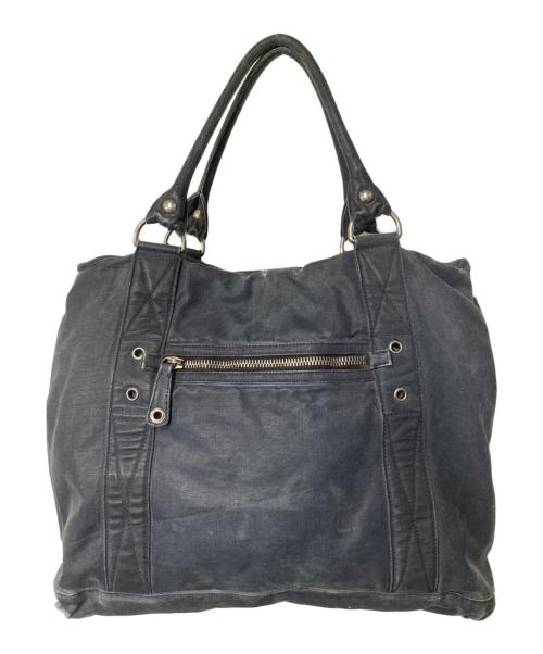 MIU MIU（ミュウミュウ）MIU MIU (ミュウミュウ) キャンバス 2WAYバッグ ブラックの古着・服飾アイテム