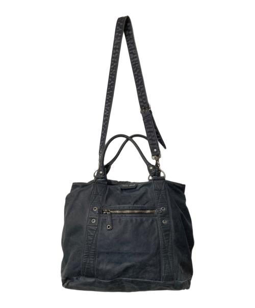 MIU MIU（ミュウミュウ）MIU MIU (ミュウミュウ) キャンバス 2WAYバッグ ブラックの古着・服飾アイテム