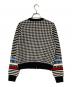 Paul Smith (ポールスミス) ハウンドトゥース柄フルジップニットカーディガン ホワイト×ブラック サイズ:M：5000円