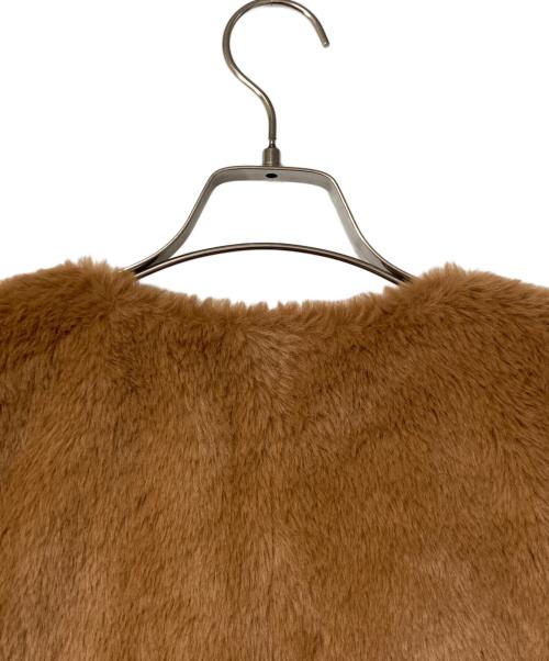 LE GLAZIK（ル グラジック）LE GLAZIK (ル グラジック) エコファー ベスト ブラウン サイズ:36の古着・服飾アイテム