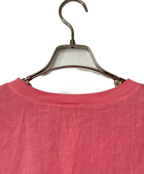 中川政七商店（ナカガワマサシチショウテン）中川政七商店 (ナカガワマサシチショウテン) 半袖リネンワンピ-ス ピンク サイズ:FREEの古着・服飾アイテム