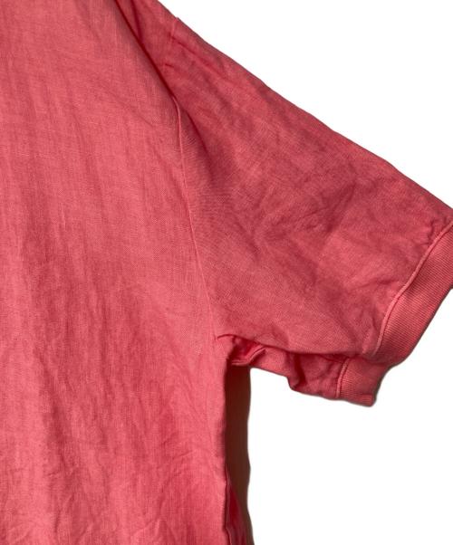 中川政七商店（ナカガワマサシチショウテン）中川政七商店 (ナカガワマサシチショウテン) 半袖リネンワンピ-ス ピンク サイズ:FREEの古着・服飾アイテム