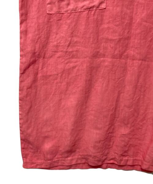 中川政七商店（ナカガワマサシチショウテン）中川政七商店 (ナカガワマサシチショウテン) 半袖リネンワンピ-ス ピンク サイズ:FREEの古着・服飾アイテム