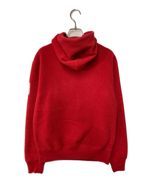 POLO RALPH LAUREN（ポロ・ラルフローレン）POLO RALPH LAUREN (ポロ・ラルフローレン) アーチロゴフリースパーカー レッド サイズ:XSの古着・服飾アイテム