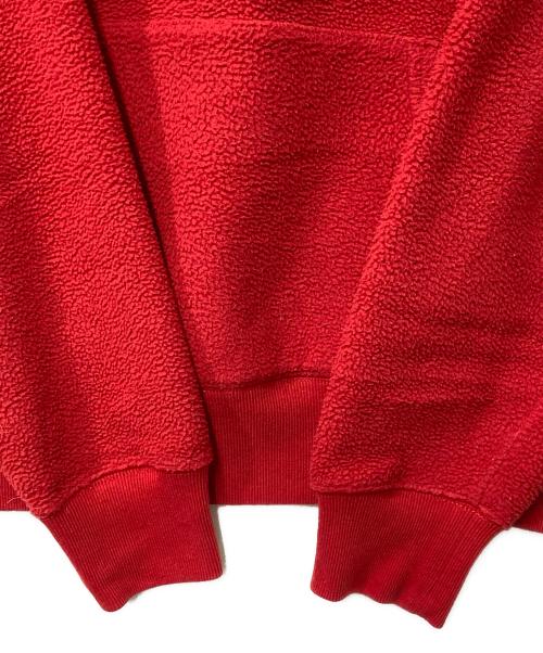POLO RALPH LAUREN（ポロ・ラルフローレン）POLO RALPH LAUREN (ポロ・ラルフローレン) アーチロゴフリースパーカー レッド サイズ:XSの古着・服飾アイテム