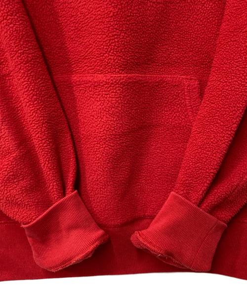 POLO RALPH LAUREN（ポロ・ラルフローレン）POLO RALPH LAUREN (ポロ・ラルフローレン) アーチロゴフリースパーカー レッド サイズ:XSの古着・服飾アイテム