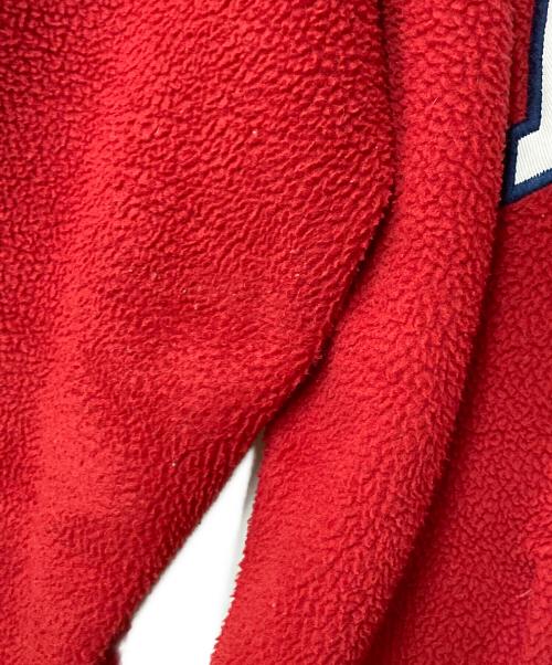 POLO RALPH LAUREN（ポロ・ラルフローレン）POLO RALPH LAUREN (ポロ・ラルフローレン) アーチロゴフリースパーカー レッド サイズ:XSの古着・服飾アイテム