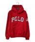 POLO RALPH LAUREN（ポロ・ラルフローレン）の古着「アーチロゴフリースパーカー」｜レッド