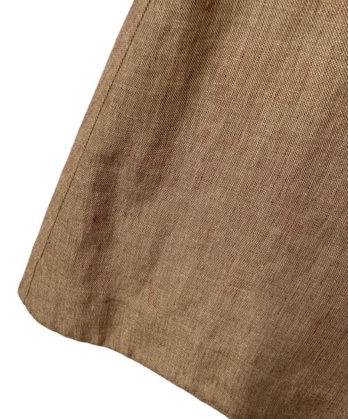 DRAWER（ドゥロワー）DRAWER (ドゥロワー) シャークスキンフレアスカート ベージュ サイズ:36の古着・服飾アイテム