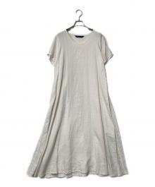 mizuiro-ind（ミズイロインド）の古着「リネンフレアワンピース」｜ホワイト