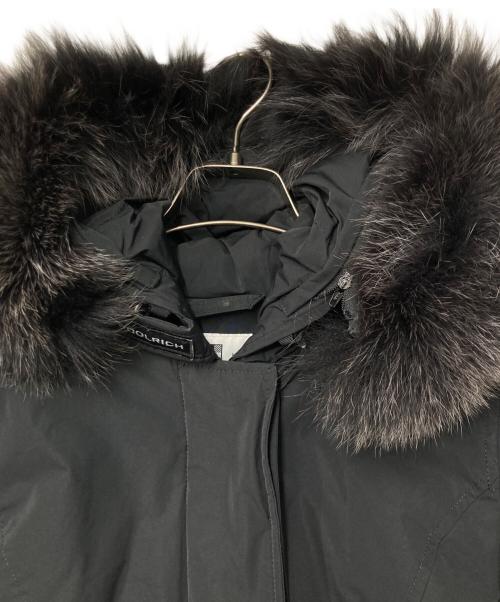 WOOLRICH（ウールリッチ）WOOLRICH (ウールリッチ) JOURNAL STANDARD relume (ジャーナルスタンダード レリューム) ファーフーデッド ダウンコート ブラック サイズ:XSの古着・服飾アイテム