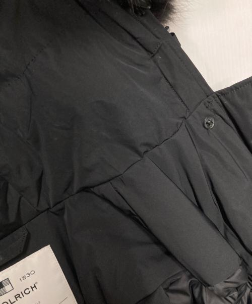 WOOLRICH（ウールリッチ）WOOLRICH (ウールリッチ) JOURNAL STANDARD relume (ジャーナルスタンダード レリューム) ファーフーデッド ダウンコート ブラック サイズ:XSの古着・服飾アイテム