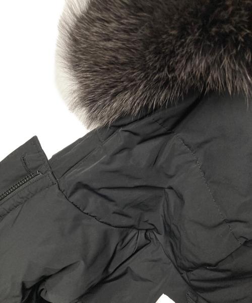 WOOLRICH（ウールリッチ）WOOLRICH (ウールリッチ) JOURNAL STANDARD relume (ジャーナルスタンダード レリューム) ファーフーデッド ダウンコート ブラック サイズ:XSの古着・服飾アイテム