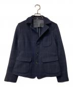 45rpm×FOX BROTHERS45アールピーエム×フォックスブラザーズ）の古着「ウールメルトンツイードジャケット」｜ネイビー