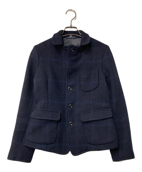 45rpm（45アールピーエム）45rpm (45アールピーエム) FOX BROTHERS (フォックスブラザーズ) ウールメルトンツイードジャケット ネイビー サイズ:1の古着・服飾アイテム