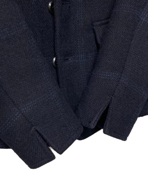 45rpm（45アールピーエム）45rpm (45アールピーエム) FOX BROTHERS (フォックスブラザーズ) ウールメルトンツイードジャケット ネイビー サイズ:1の古着・服飾アイテム