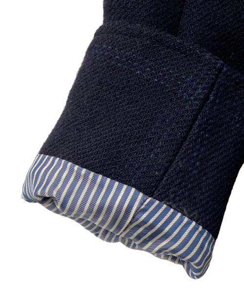 45rpm（45アールピーエム）45rpm (45アールピーエム) FOX BROTHERS (フォックスブラザーズ) ウールメルトンツイードジャケット ネイビー サイズ:1の古着・服飾アイテム