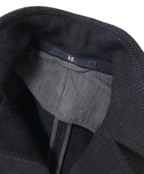 45rpm（45アールピーエム）45rpm (45アールピーエム) FOX BROTHERS (フォックスブラザーズ) ウールメルトンツイードジャケット ネイビー サイズ:1の古着・服飾アイテム