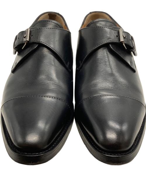 MARGARET HOWELL（マーガレットハウエル）MARGARET HOWELL (マーガレットハウエル) ストレートチップモンクストラップシューズ ブラック サイズ:37の古着・服飾アイテム