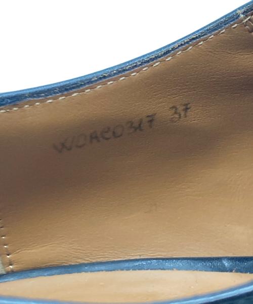 MARGARET HOWELL（マーガレットハウエル）MARGARET HOWELL (マーガレットハウエル) ストレートチップモンクストラップシューズ ブラック サイズ:37の古着・服飾アイテム