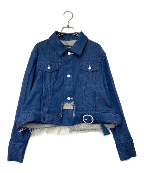soduk（スドーク）soduk (スドーク) cutting denim jacket インディゴ サイズ:Fの古着・服飾アイテム