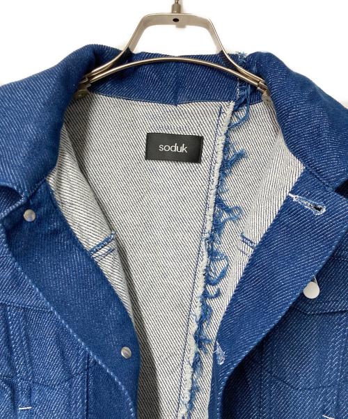 soduk（スドーク）soduk (スドーク) cutting denim jacket インディゴ サイズ:Fの古着・服飾アイテム