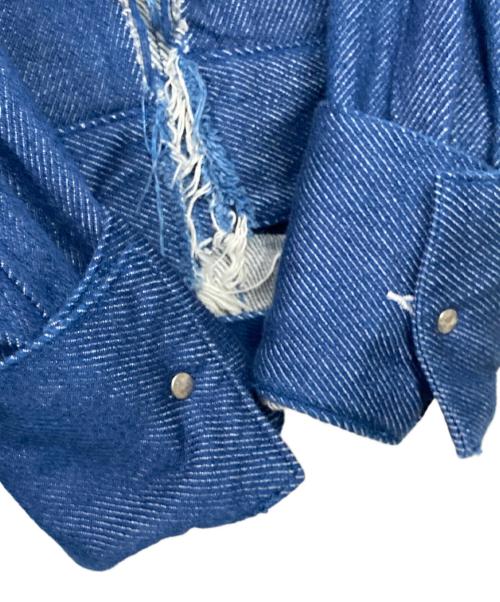 soduk（スドーク）soduk (スドーク) cutting denim jacket インディゴ サイズ:Fの古着・服飾アイテム