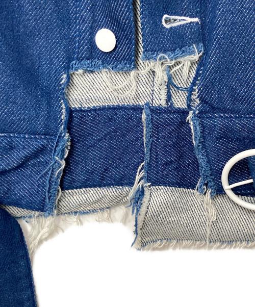 soduk（スドーク）soduk (スドーク) cutting denim jacket インディゴ サイズ:Fの古着・服飾アイテム