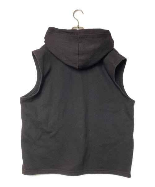 AACA（アフリカン・アメリカン・カレッジ・アライアンス）AACA　 (アフリカン・アメリカン・カレッジ・アライアンス) フーデッドベスト ブラック サイズ:タグ印字スレの為不明 実寸参照の古着・服飾アイテム
