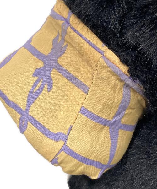 COTTON PAN（コットンパン）COTTON PAN (コットンパン) LINDA LINDA エコファーライダースジャケット ブラック×グリーン サイズ:2の古着・服飾アイテム