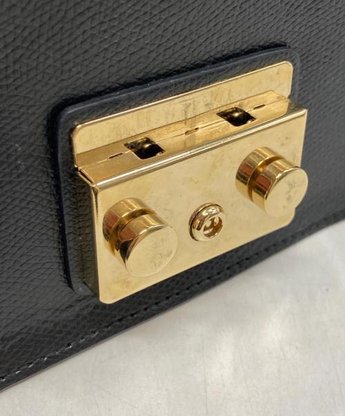 FURLA（フルラ）FURLA (フルラ) メトロポリスチェーンショルダーバッグ ブラックの古着・服飾アイテム