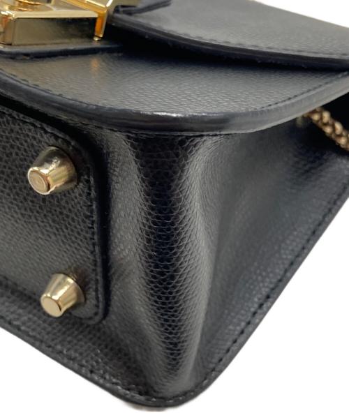 FURLA（フルラ）FURLA (フルラ) メトロポリスチェーンショルダーバッグ ブラックの古着・服飾アイテム