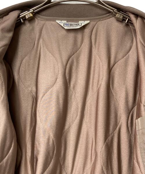 FIVE BROTHER（ファイブブラザー）FIVE BROTHER (ファイブブラザー) BEAUTY&YOUTH (ビューティーアンドユース) 別注 キルティングジャケット ベージュ サイズ:Mの古着・服飾アイテム