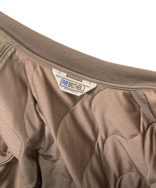 FIVE BROTHER（ファイブブラザー）FIVE BROTHER (ファイブブラザー) BEAUTY&YOUTH (ビューティーアンドユース) 別注 キルティングジャケット ベージュ サイズ:Mの古着・服飾アイテム