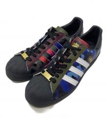 adidas×A BATHING APE（アディダス×アベイシングエイプ）の古着「SUPER STAR 80S BAPE」｜ブルー×レッド×ブラック